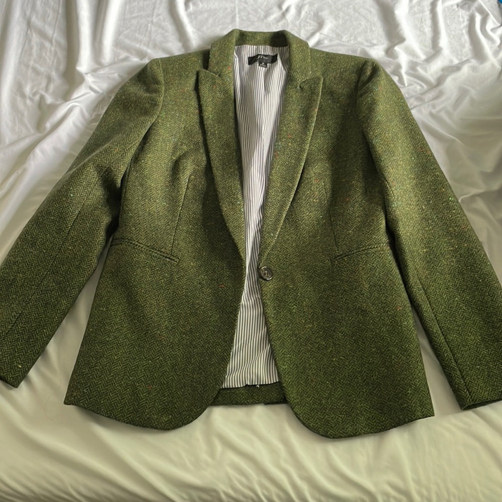 Green j. Crew blazer jacket